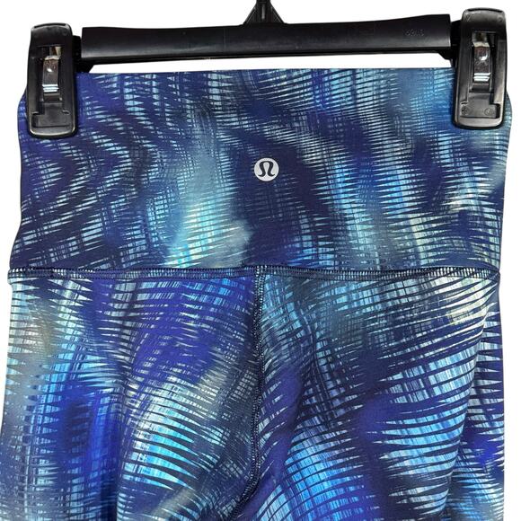 Lululemon SZ 2 Wunder Train 25" Crop Tight Abstract Hi-Rise Pocket Quick-Dry New - Picture 4 of 8